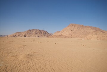 Wadi Rum desert in Jordan.