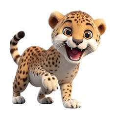 PNG A cute Leopard leopard wildlife cheetah.