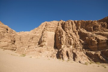 Wadi Rum desert in Jordan.