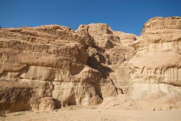 Wadi Rum desert in Jordan.