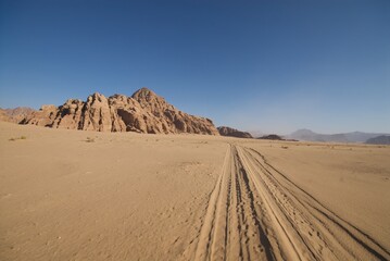 Wadi rum desert in jordan