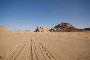 Wadi rum desert in jordan
