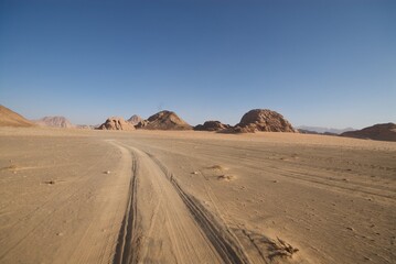 Wadi rum desert in jordan