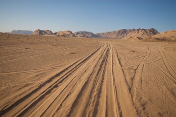 Wadi Rum desert in jordan