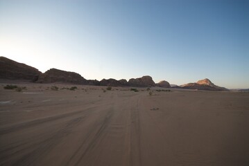 Wadi Rum desert in jordan