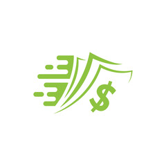 Fast cash money for finance professional business logo design