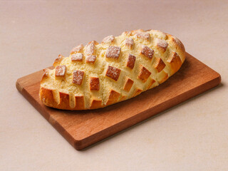 Pão caseiro amanteigado