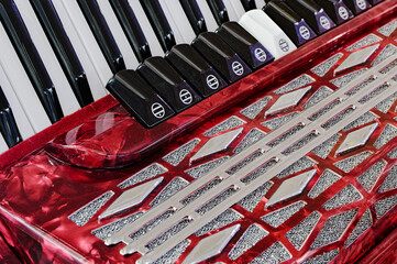 Accordion, bellows-driven musical instrument