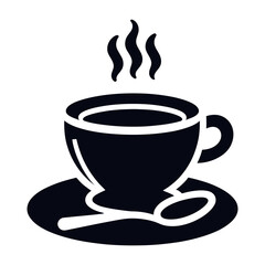 Coffee cup icon, tea cup logo, symbols vector illustration