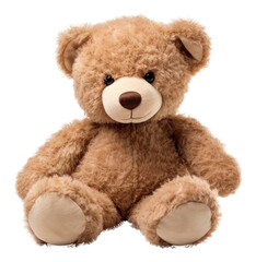 Obraz premium PNG Teddy bear plush toy white background.