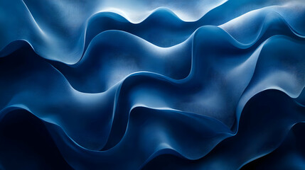Obraz premium Abstract Blue Wavy Background