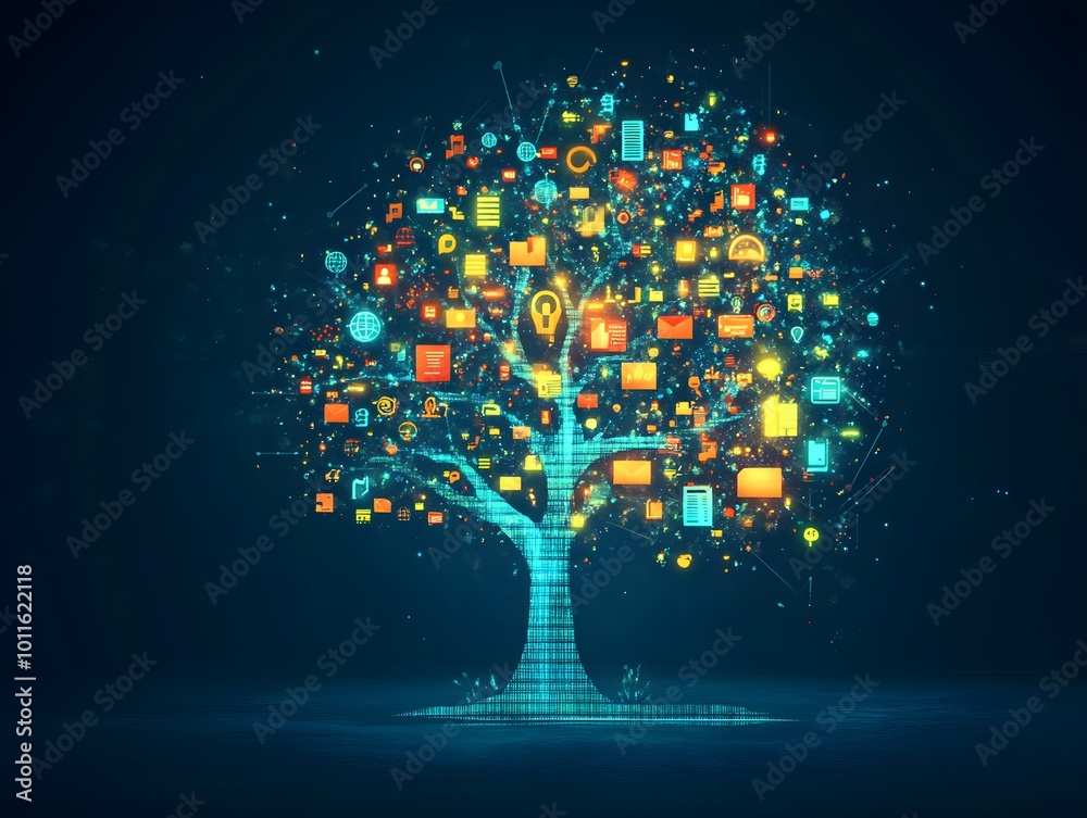 Poster digital tree of knowledge and innovation