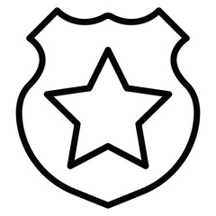 Police Badge Vector Icons