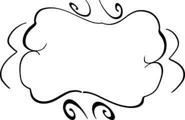  Exquisite decorative frame with scrollwork.