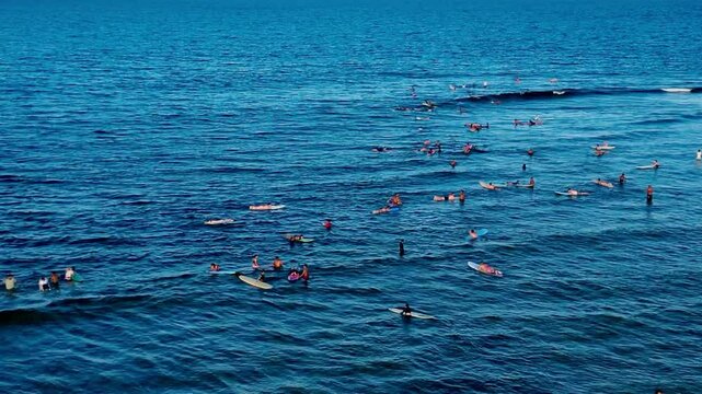 Surfer waiting