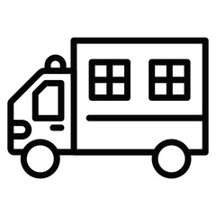 Police Van Vector Icons