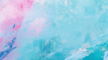 Fototapeta premium Closeup Artwork pink blue mix brush stroke, splash color and oil, acrylic paint element.
