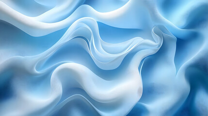 Obraz premium Abstract Blue Waves Background Illustration