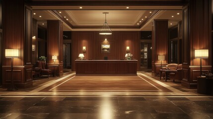 Elegant Hotel Lobby Interior Design