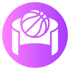 basketball gradient icon