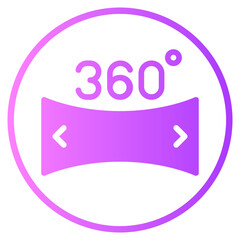 virtual reality gradient icon