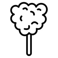 Cotton Candy Vector Icons