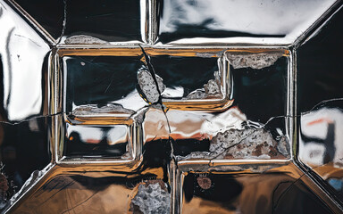Shiny Reflective Metal Surface