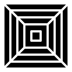 pyramid glyph icon