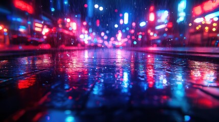 Moody Copenhagen Vibes: Cyclist on Rainy Street with City Lights Reflections captured with Nikon Z7 II and 35mm Lens in Blue Tones
