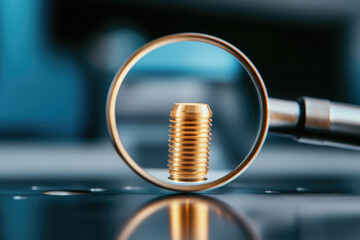 Precision inspection tool examining a minute flaw in a manufactured component, highlighting quality control measures in industrial processes