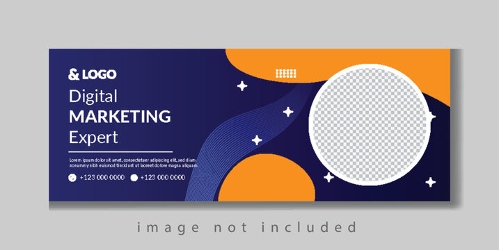 Digital Marketing Agency cover photo web banner social media post design template