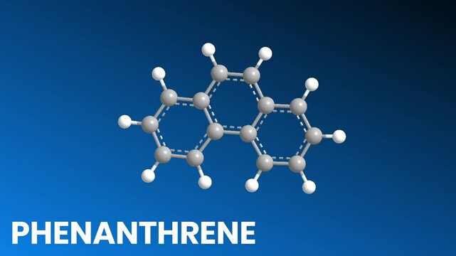 3D Structure of Phenanthrene | 3D View of Molecular Structure 