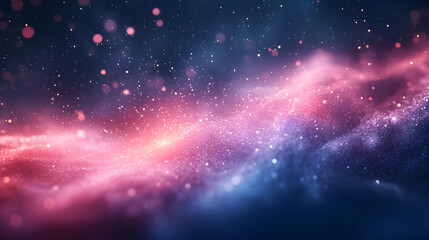 Abstract Background with Pink and Blue Glitter
