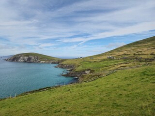 Serene Waterscape With Little Waves And Cloud Reflections