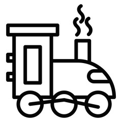 Steam Train Vector Icons