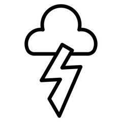 Thunderstorm Vector Icons