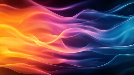 Obraz premium Flowing Abstract Waves in Vibrant Colors