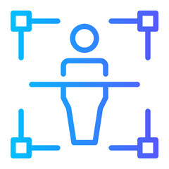 body scan gradient icon