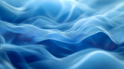 Obraz premium Abstract Blue Wavy Background Illustration