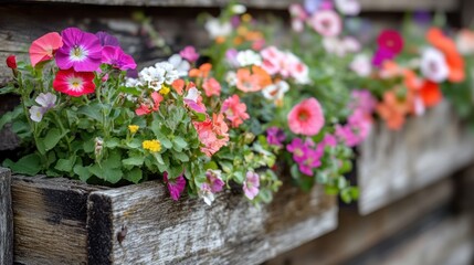 Vibrant Flower Boxes