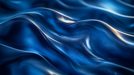 Obraz premium Abstract 3D Blue Wave Background