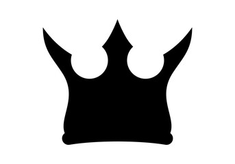 crown icon, crown silhouette, crown simple shape