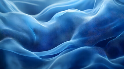 Obraz premium Abstract Blue Wavy Background Illustration