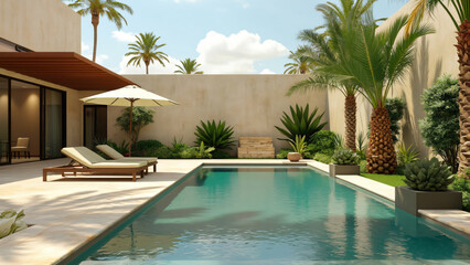 luxury swimming pool