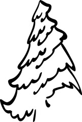 A Christmas tree is a holiday decoration in winter.