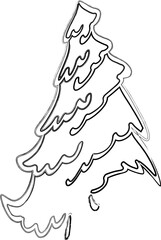 A Christmas tree is a holiday decoration in winter.