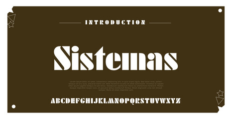 Sistermas Minimal luxury font alphabet logo. Typography beauty fashion elegant minimalist serif italic fonts decorative wedding vintage retro logos. vector illustration
