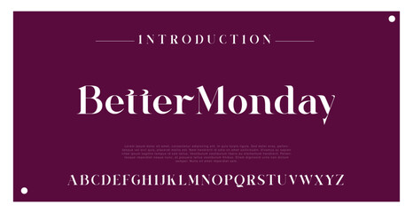 Better Monday Alphabet Bold Grunge Font. Rustic Font. Distressed Font. Rough Font. Uppercase. Number . For Fashion Brand Sport Film Movie Design .Vector illustration