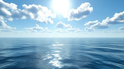 Obraz premium Calm European sea waters, no fish visible, pristine and beautiful with room for text or captions.