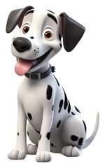 PNG Dalmatian cartoon mammal animal.